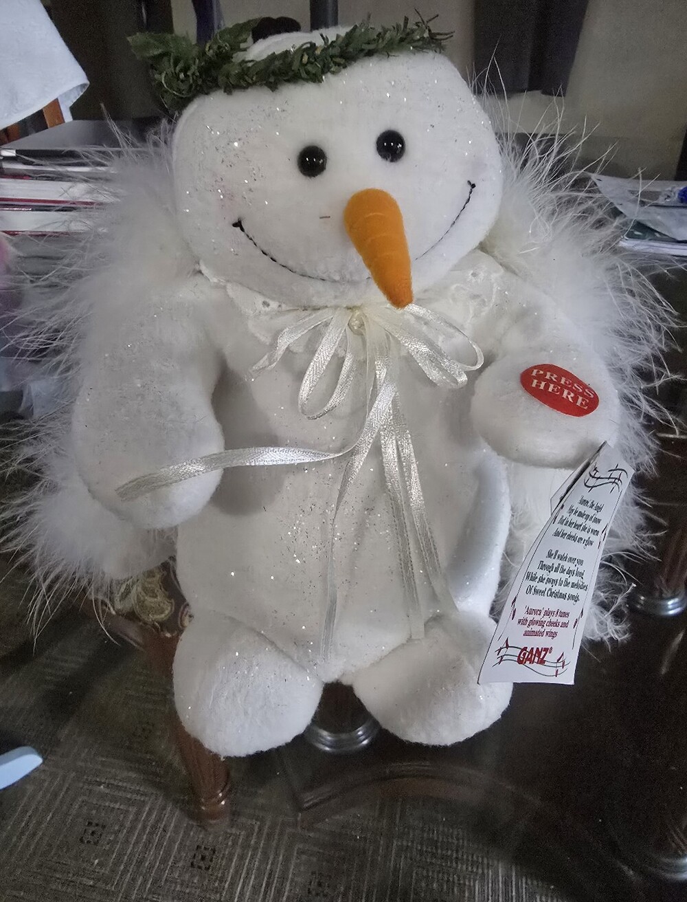 Ganz Aurora Snowman Angel Animated